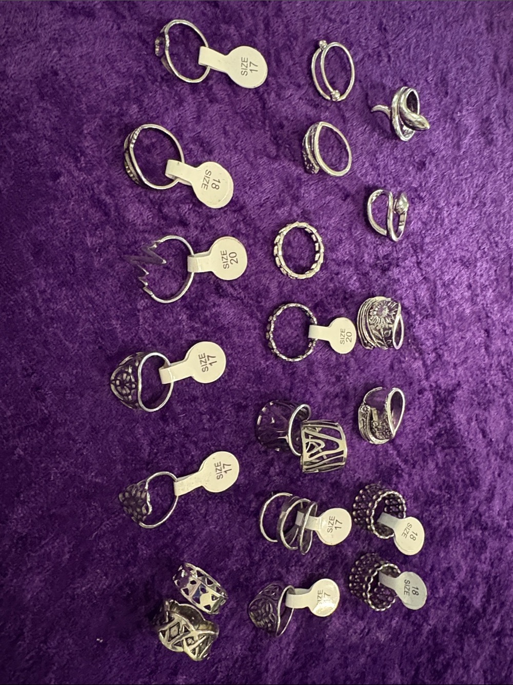 Rings Stainless Steel (different styles & sizes)